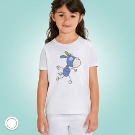 Premium Kinder T-Shirt weiß Textildruck